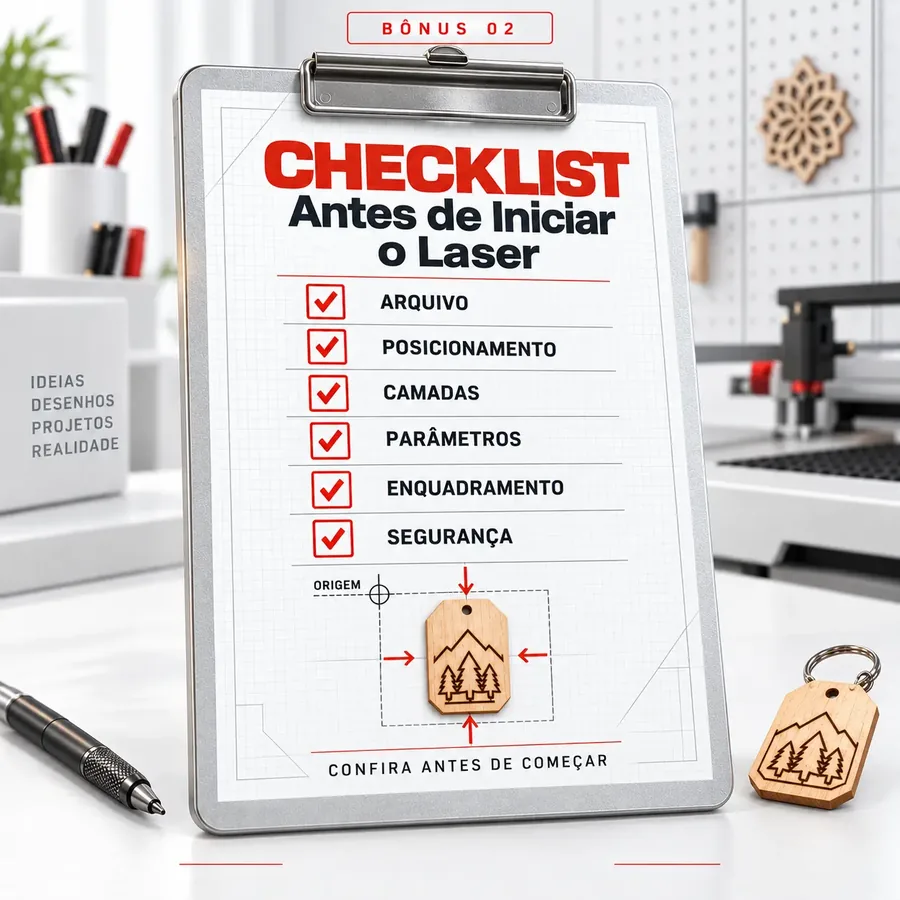 Checklist Antes de Iniciar o Laser